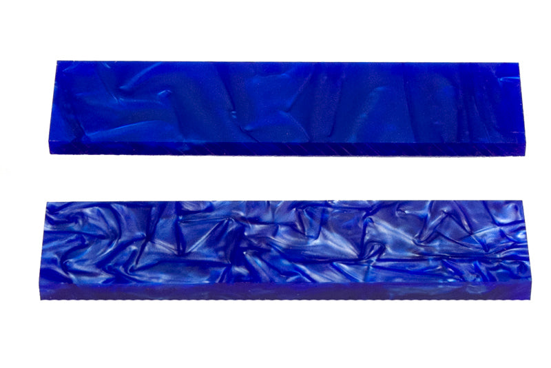 Knife Scales - Cobalt Knife Scales - 0.25 x 1.5 x 5 - 2 pieces