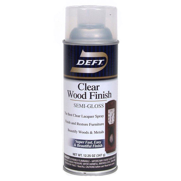 Deft Clear 12 oz Aerosol  Lacquer - Semi Gloss