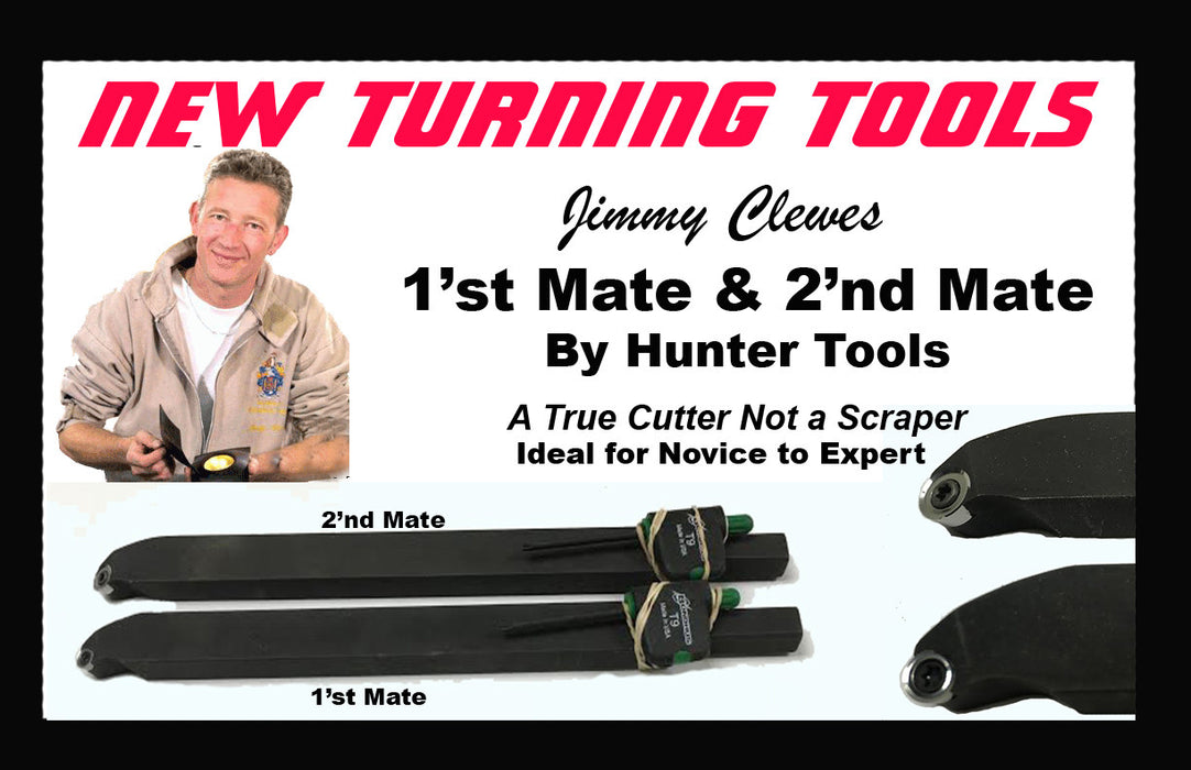 Jimmy Clewes 1'st & 2'nd Mate Hollowing Tools (Un-Handled) by Hunter Tools - WoodWorld of Texas