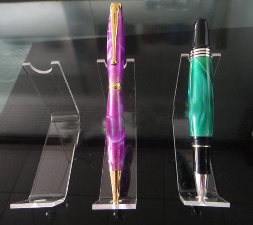 Acrylic Pen Display - Holds 1 Pen - WoodWorld of Texas