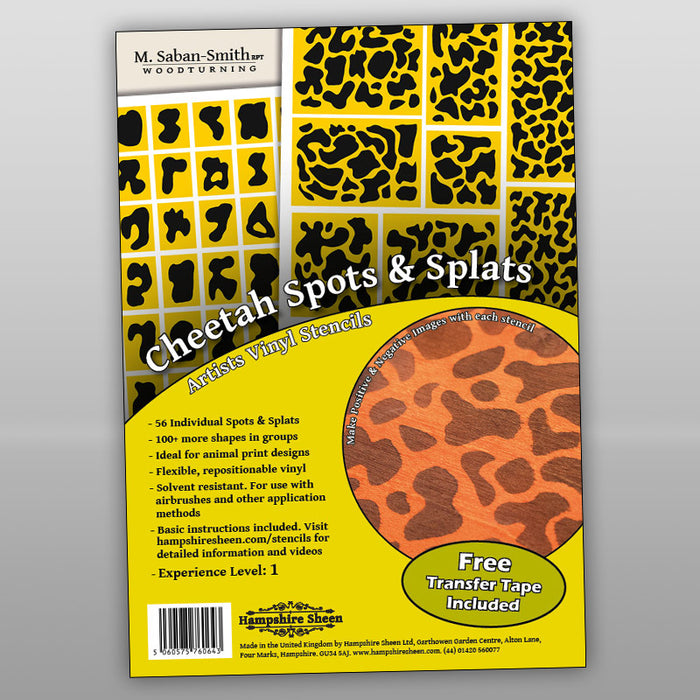 Artist’s Vinyl Stencils - Cheetah Spots