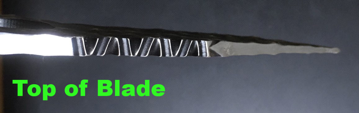 * CNC Produced Buffalo Hump T3 Textured Pattern CNC Knife Blank