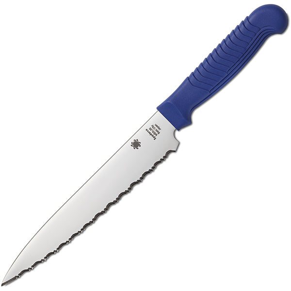 Spyderco Utility Knife Blue Serrated - Japan