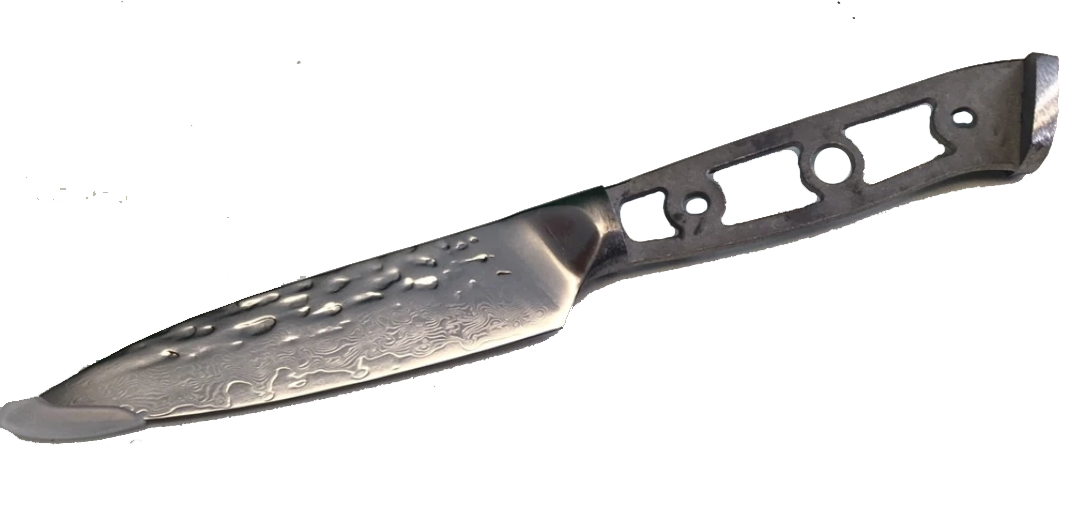 * VG10 Hammered Pattern - Paring Knife Blank - VG10 Damascus