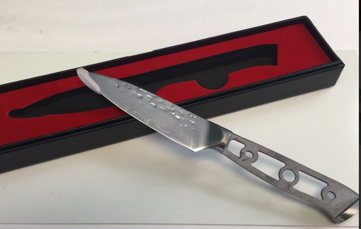 * VG10 Hammered Pattern Paring Knife Blank VG10 Damascus