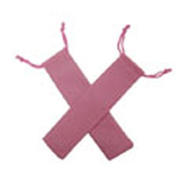 Velvet Drawstring Pen Bags - Pink ( 10 pack)