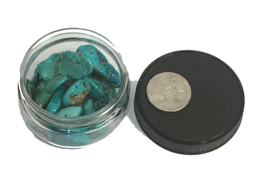 Large Kingman & Evans Natural Turquoise Nuggets 2 oz - WoodWorld of Texas