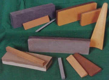 Bonded Aluminum Oxide Sharpening Stones - Fine Coarse - 6x2x1