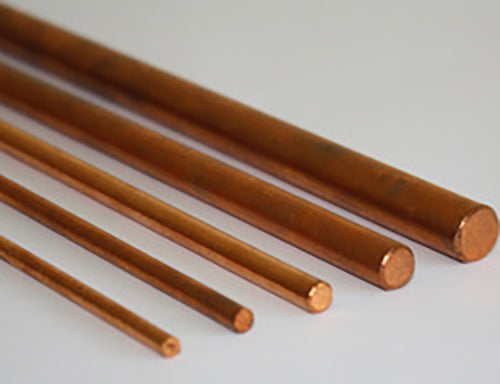 Pin Material - Copper Rod 1/4" x 6" Long - 5 pack