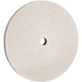Buffing Wheel - Soft Spiral Sewn 8" x 60 Ply x 3/4" Hole