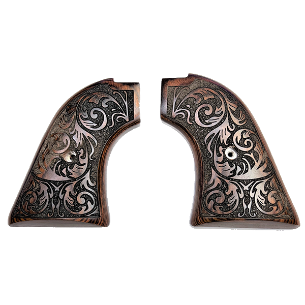 ***Heritage Arms Rough Rider 6 & 9 Shot Grips Carved Rosewood "Maverick" grips