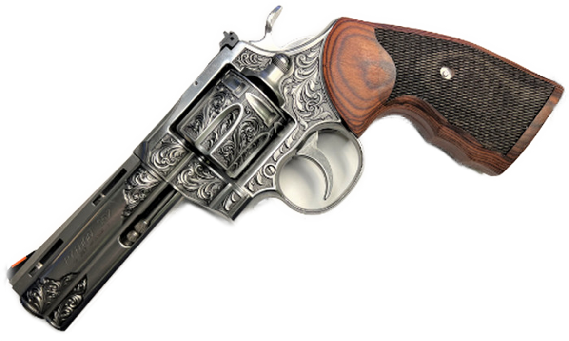 Colt Python Grips, Colt Python 2020 Grips, Colt 2021 Anaconda Checkered Grips Rosewood