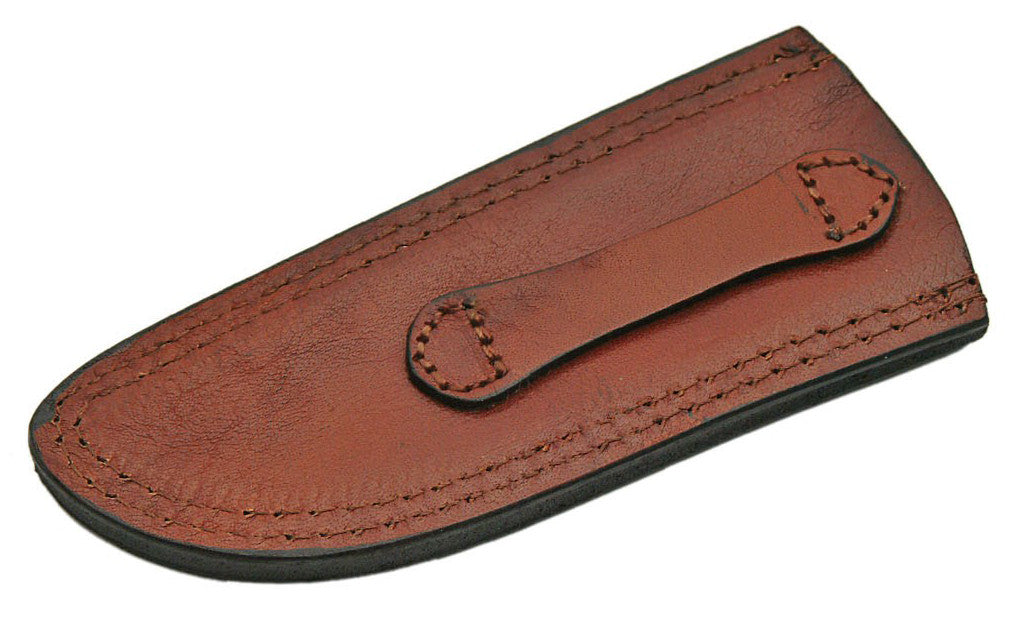 Knife Sheath Leather - SH660709 - 2.75" x 6.75" Open Top Drop Point - WoodWorld of Texas